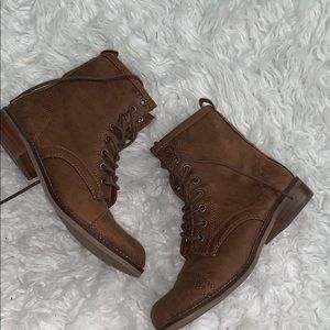 Brown Combat Boots